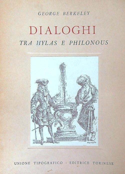 Dialoghi tra Hylas e Philonous - George Berkeley - copertina