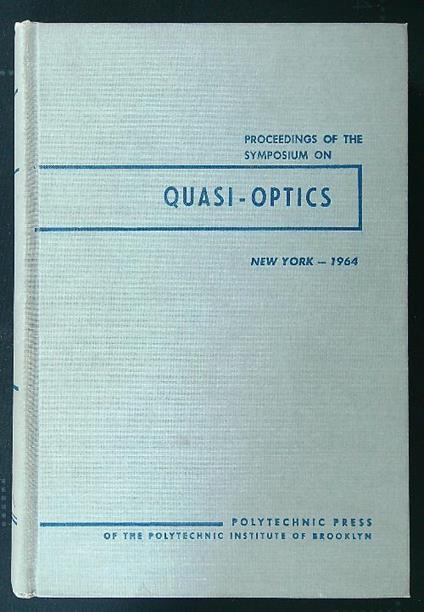 Proceedings of the Symposium on Quasi-Optics vol. XIV - copertina