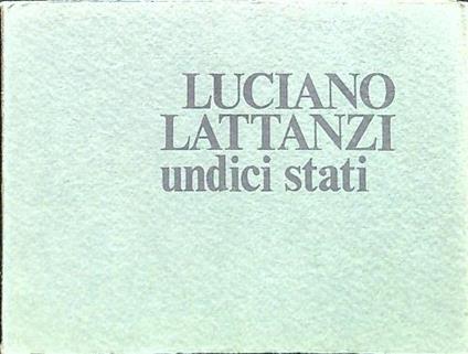 Acquaforte in undici stati - Luciano Lattanzi - copertina