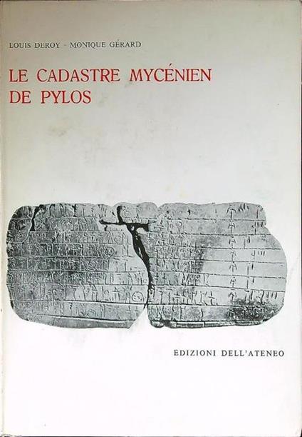 Le cadastre Mycénien de Pylos - Louis Deroy - copertina