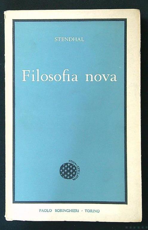 Filosofia Nova - Stendhal - copertina