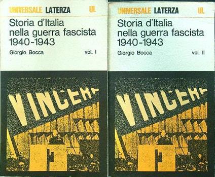 Storia d'Italia nella guerra fascista 1940-1943 2vv - Giorgio Bocca - copertina