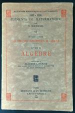 Algèbre chap. II