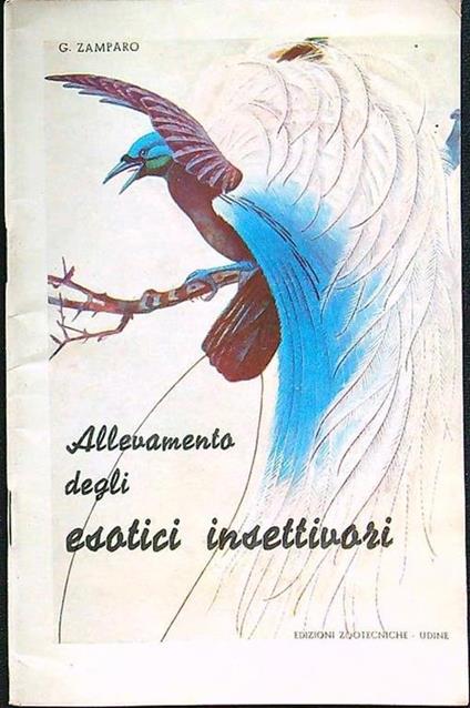 Allevamento degli esotici insettivori - G. Zamparo - copertina