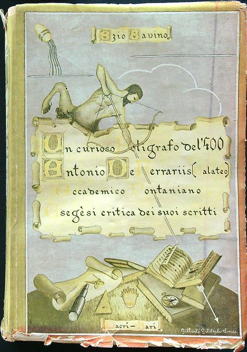 Un curioso poligrafo del quattrocento - Ezio Savino - copertina