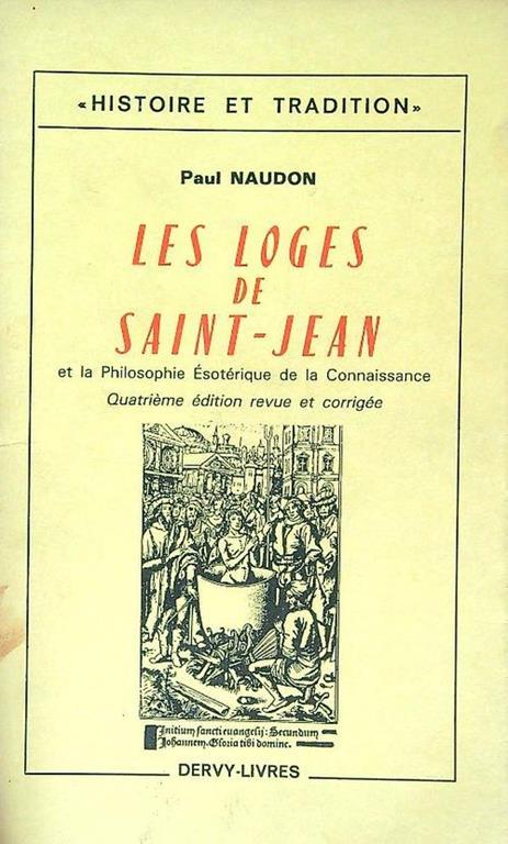 Les loges de Saint Jean - Paul Naudon - copertina