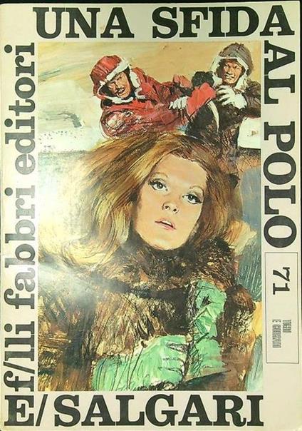 Una sfida al polo - Emilio Salgari - copertina