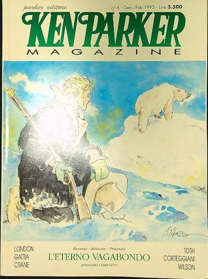 Ken Parker Magazine n. 6/gennaio-febbraio 1993: L'eterno vagabondo - copertina
