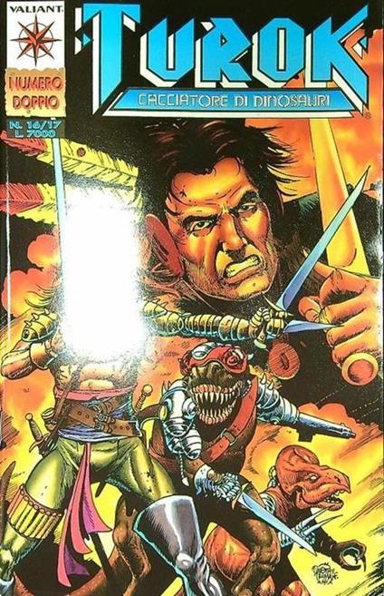Turok cacciatori di dinosauri n.16-17/luglio-agosto 1995 - copertina