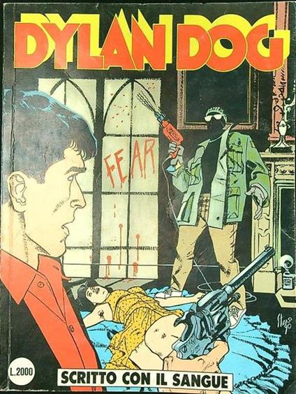 Dylan Dog n. 47/agosto 1990: Scritto con il sangue - Tiziano Sclavi - copertina