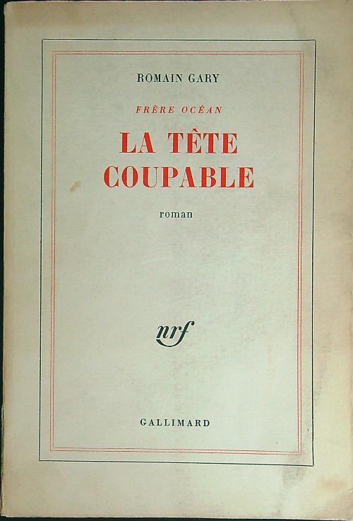 La tete coupable - Romain Gary - copertina