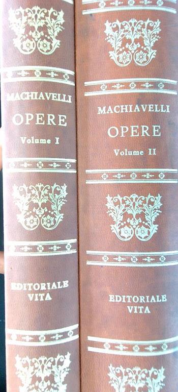 Opere 2 vv - Niccolò Machiavelli - copertina