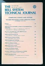 The Bell System Technical Journal vol. 62 n. 1 part 2