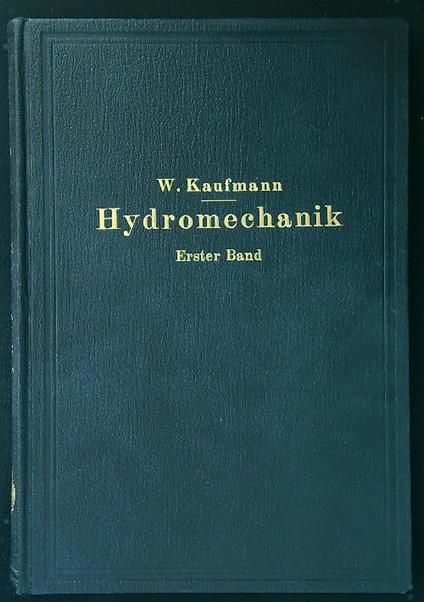 Hydromechanik I - Walter Kaufmann - copertina