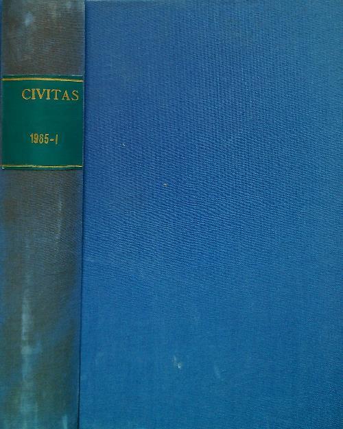 Civitas 1965-I / Anno XVI dal N. 1-2 al n. 6-7 - copertina