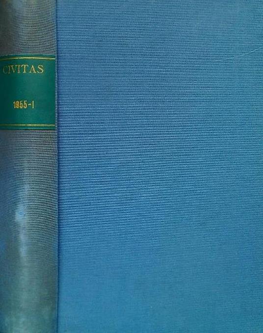 Civitas 1955-I / Anno VI dal N. 1-2 al n. 6 - copertina