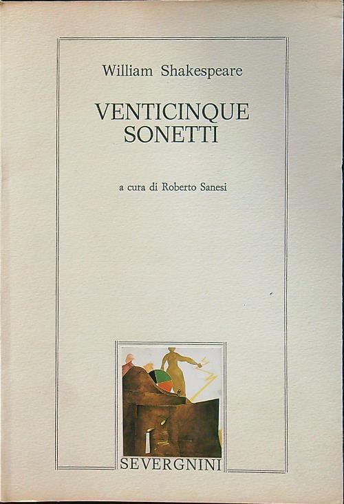 Venticinque sonetti - William Shakespeare - copertina
