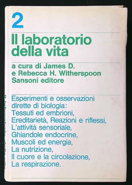 Il laboratorio della vita - James e Rebecca Witherspoon - copertina