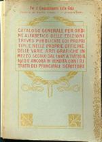 Catalogo generale per ordine alfabetico delle edizioni Treves