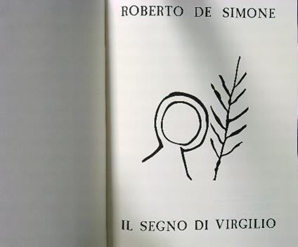 Il segno di Virgilio - Roberto De Simone - copertina
