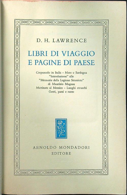 Libri di viaggio e pagine di paese - David Herbert Lawrence - copertina