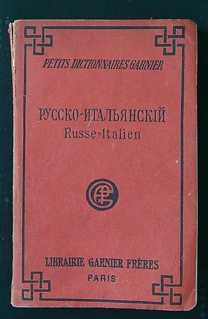 Petit dictionnaires Garnier: Russe-Italien - copertina