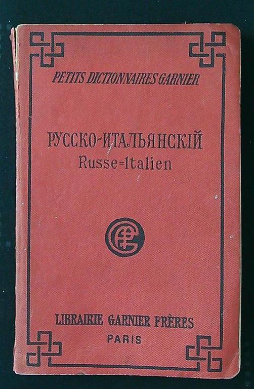 Petit dictionnaires Garnier: Russe-Italien - copertina