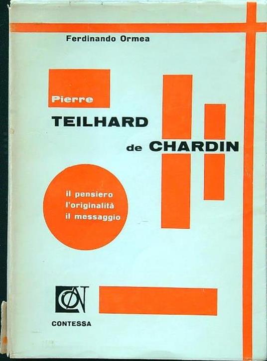 Pierre Teilhard de Chardin - Ferdinando Ormea - copertina