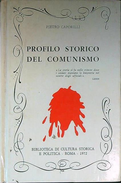 Profilo storico del comunismo - Pietro Caporilli - copertina