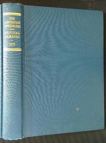 The American Ephemeris and Nautical Almanac 1973 - copertina