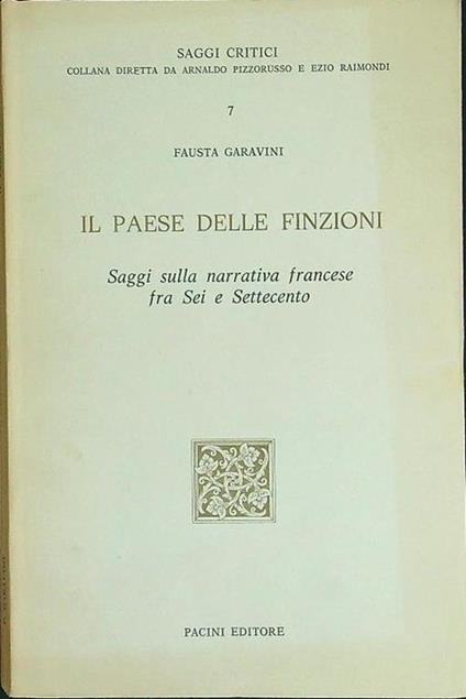 Il paese delle finzioni - Fausta Garavini - copertina