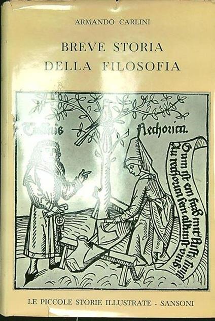 Breve storia della filosofia - Armando Carlini - copertina