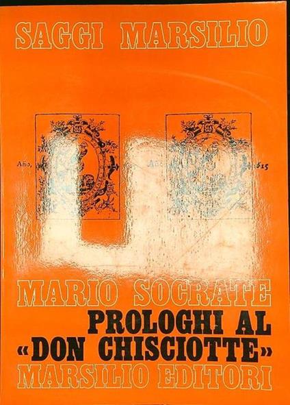 Prologhi al Don Chisciotte - Mario Socrate - copertina