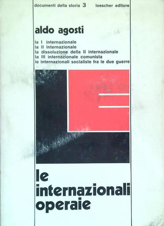 Le internazionali operaie - Aldo Agosti - copertina