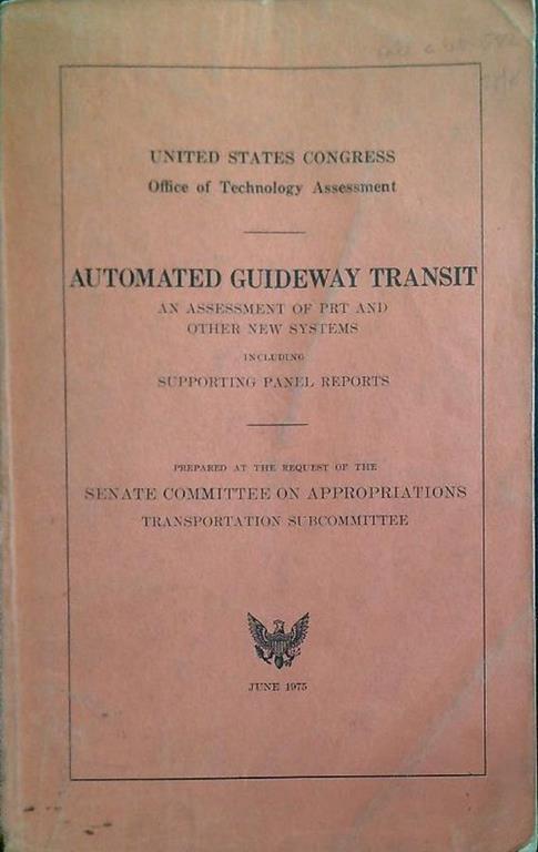 Automated guideway transit - copertina