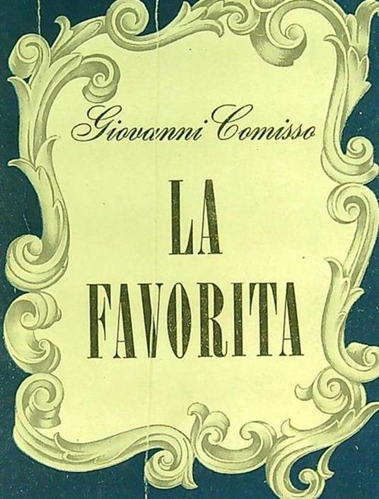 La Favorita - Giovanni Comisso - copertina