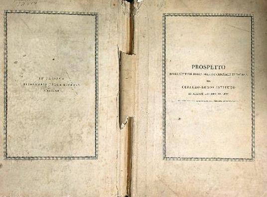 Prospetto delle letture dai membri delle sezioni Venete del cesareo-regio Istituto - copertina