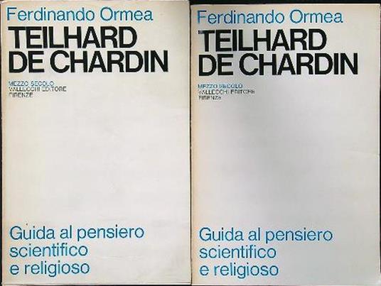 Teilhard de Chardin 2vv - Ferdinando Ormea - copertina