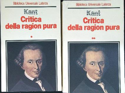 Critica della ragion pura 2 vv. - Immanuel Kant - copertina