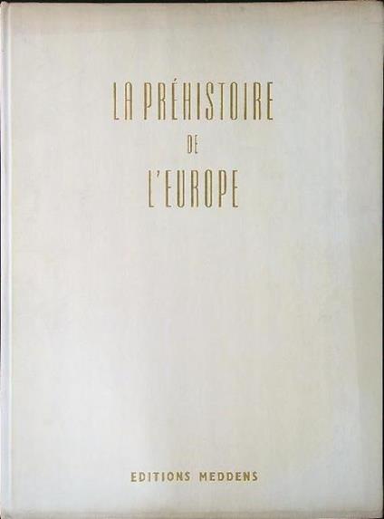 La préhistoire de l'Europe - copertina