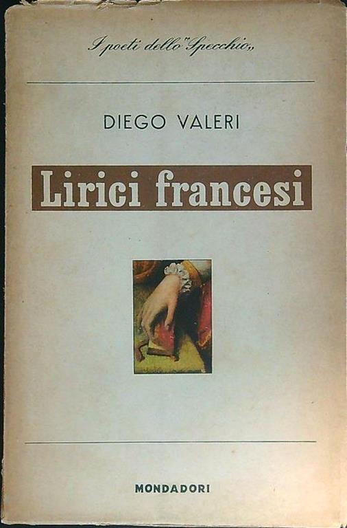 Lirici francesi - Diego Valeri - copertina