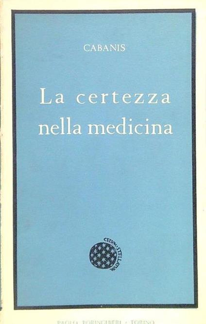 La certezza nella medicina - copertina