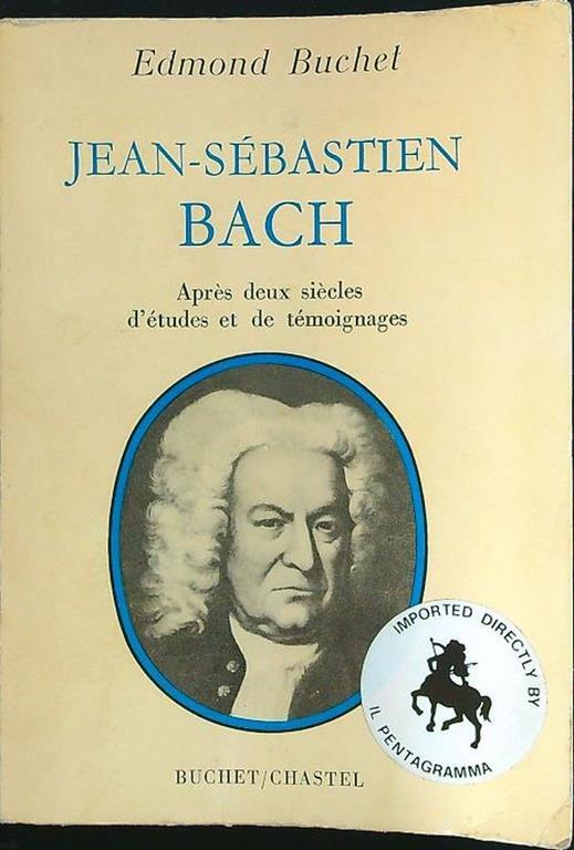 Jean-Sebastien Bach - Edmond Buchet - copertina