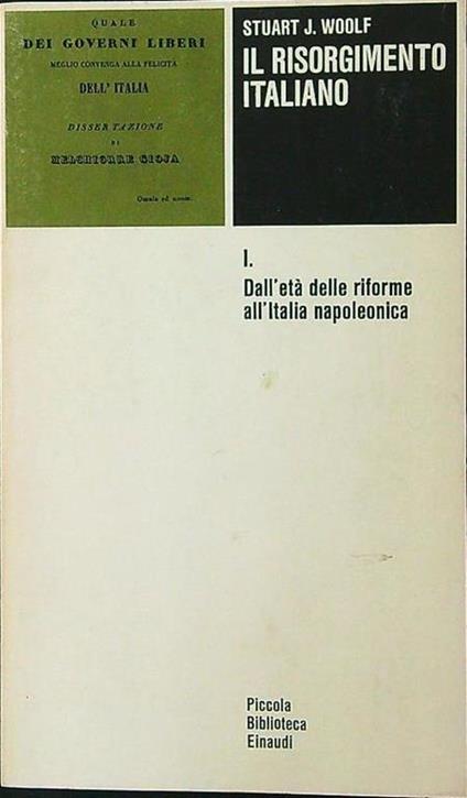 Il Risorgimento italiano I - Stuart Woolf - copertina
