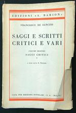 Saggi e scritti critici e vari vol. secondo