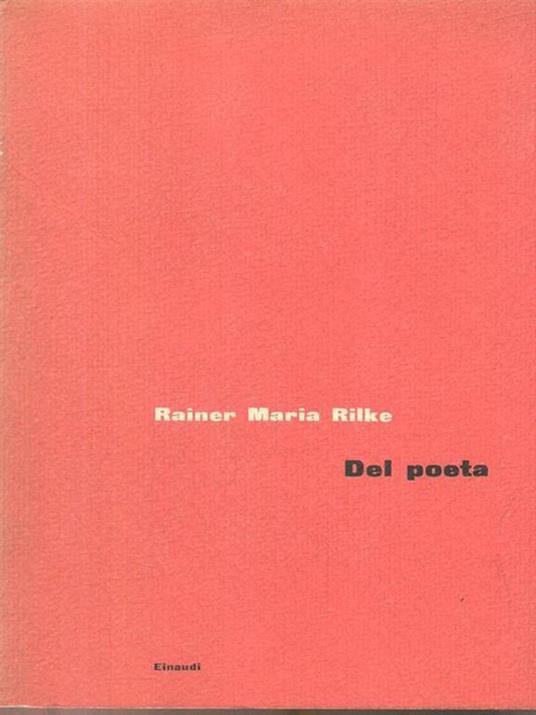 Del poeta - Rainer M. Rilke - copertina