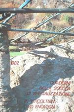 Quaderni della scuola di specializzazione in viticoltura ed enologia 1982