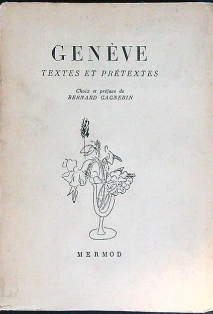 Genève. Textes et prétextes - copertina