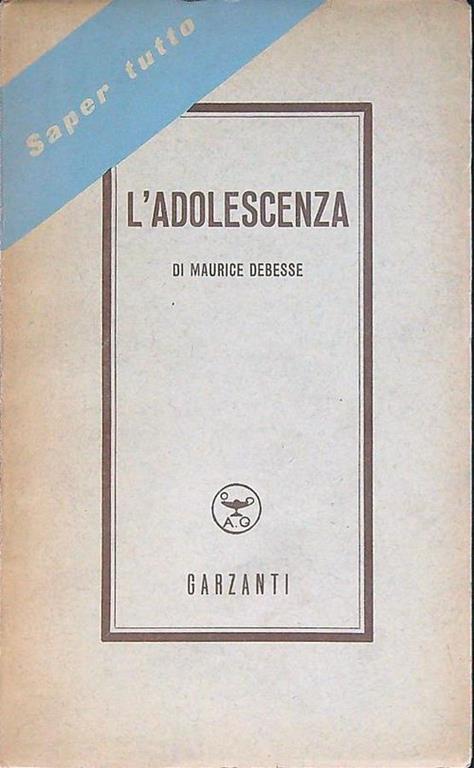 L' adolescenza - Maurice Debesse - copertina