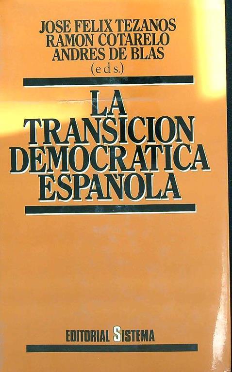 transición democrática española - copertina